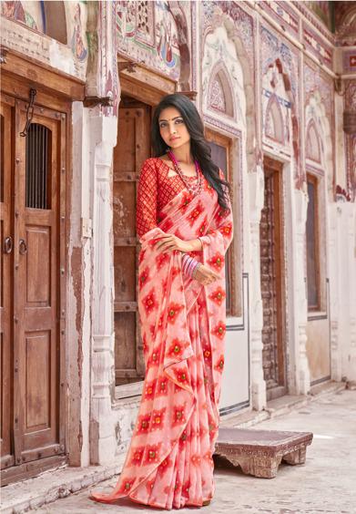 Kashvi Bahurani Fancy Wear Georgette Saree Collection